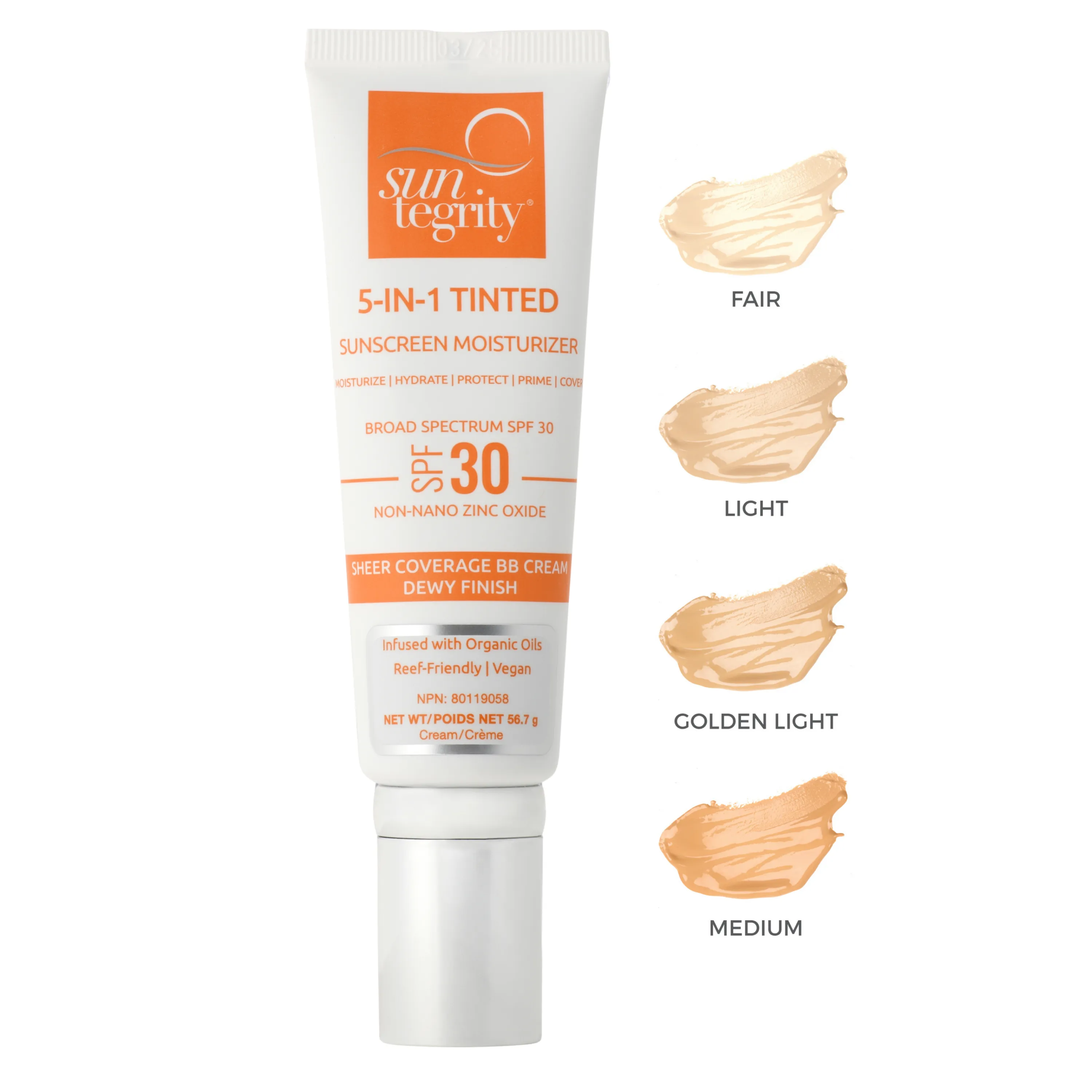 5 IN 1 Natural Moisturizing Face Sunscreen SPF 30