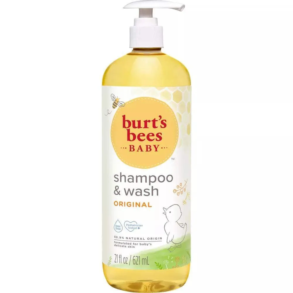 Baby Bee Shampoo and Wash Original by Burts Bees for Kids - 21 oz Shampoo and Body Wash