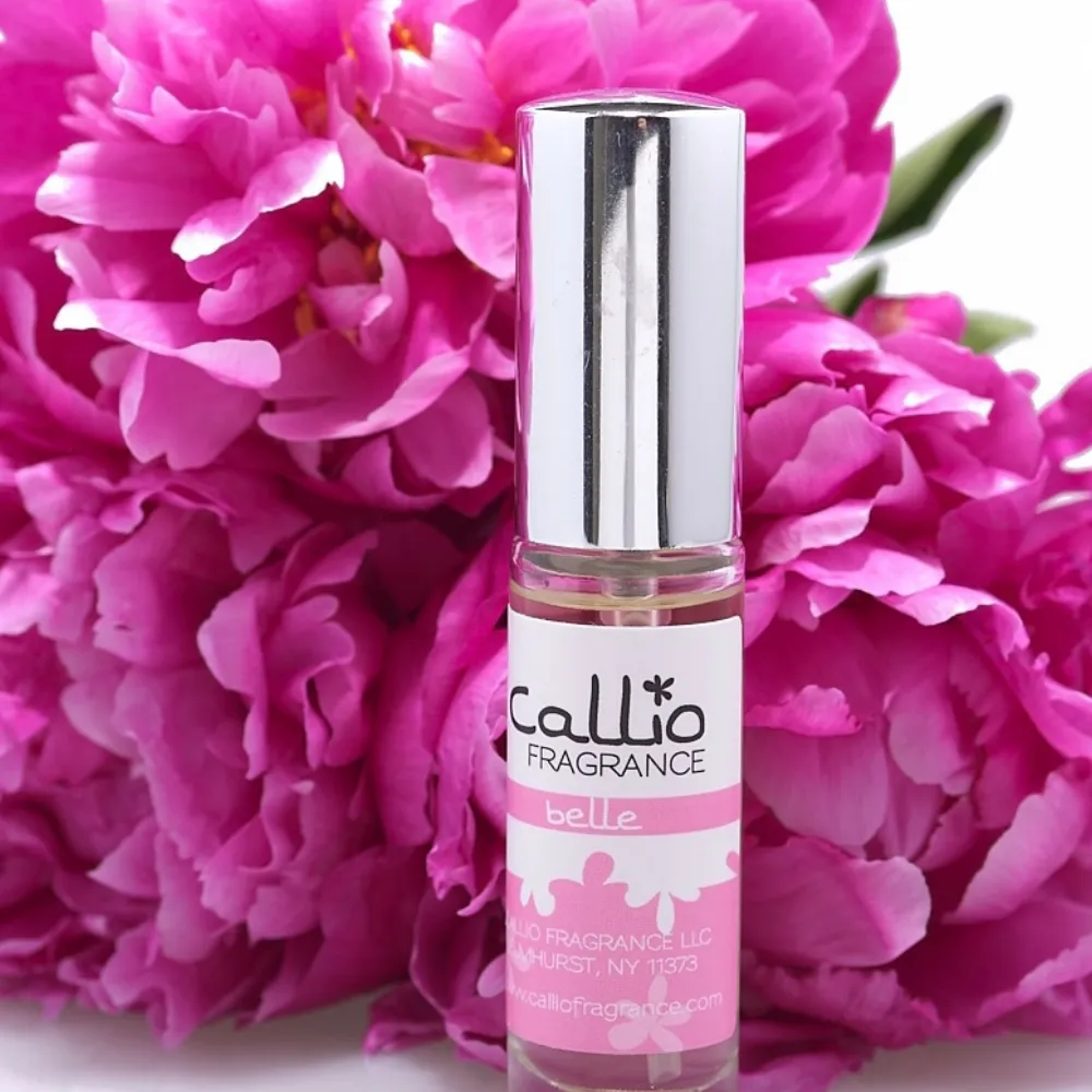 Belle Travel-Size Perfume Spray .25 oz | Notes of Peony, Musk, and Powder