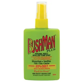 BUSHMAN - Repellent Spray Plus with Sunscreen (3.3 oz 100 ml)