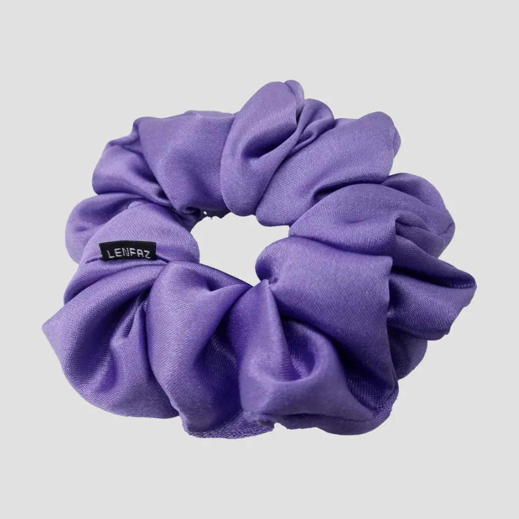 Calming Lilac Satin Silk Scrunchie - Berry Pink Mini Perfume Spray Btl.