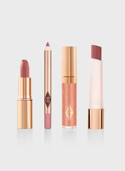 Charlotte Tilbury Pillow Talk Beautifying Lip Kit  4 Piece