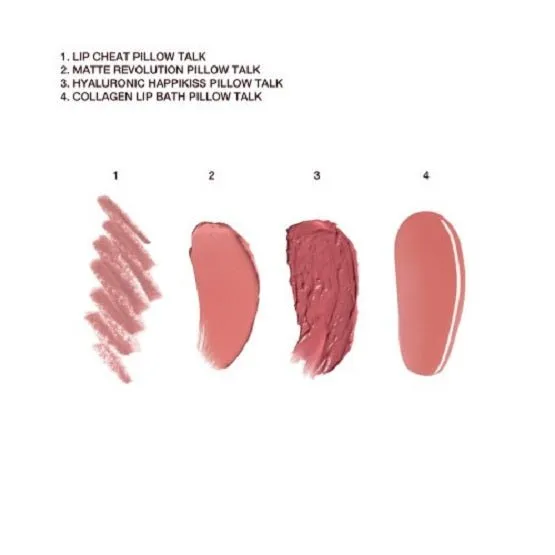 Charlotte Tilbury Pillow Talk Beautifying Lip Kit  4 Piece