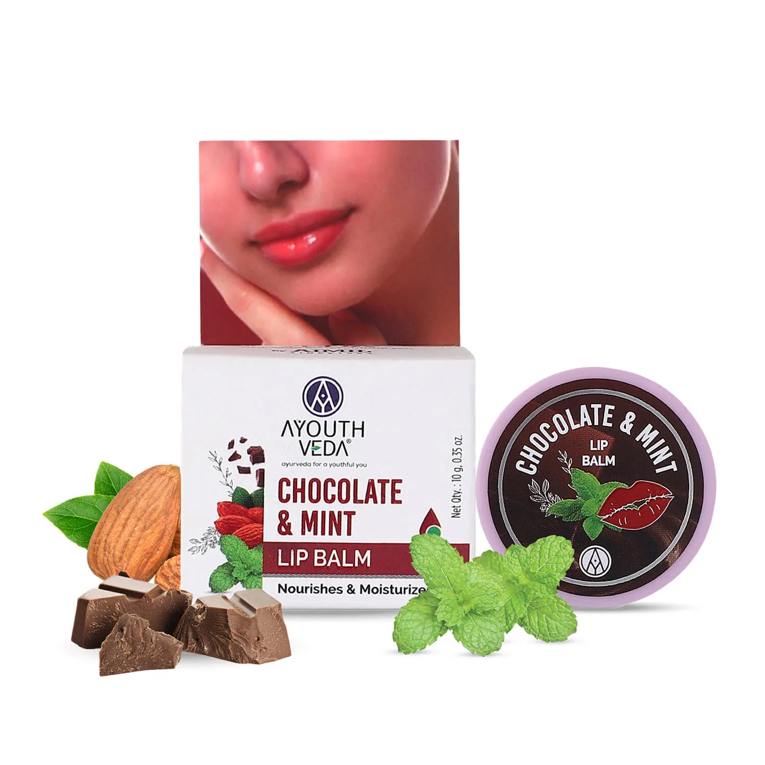 Chocolate & Mint Lip Balm ( Net Qty - 10g )