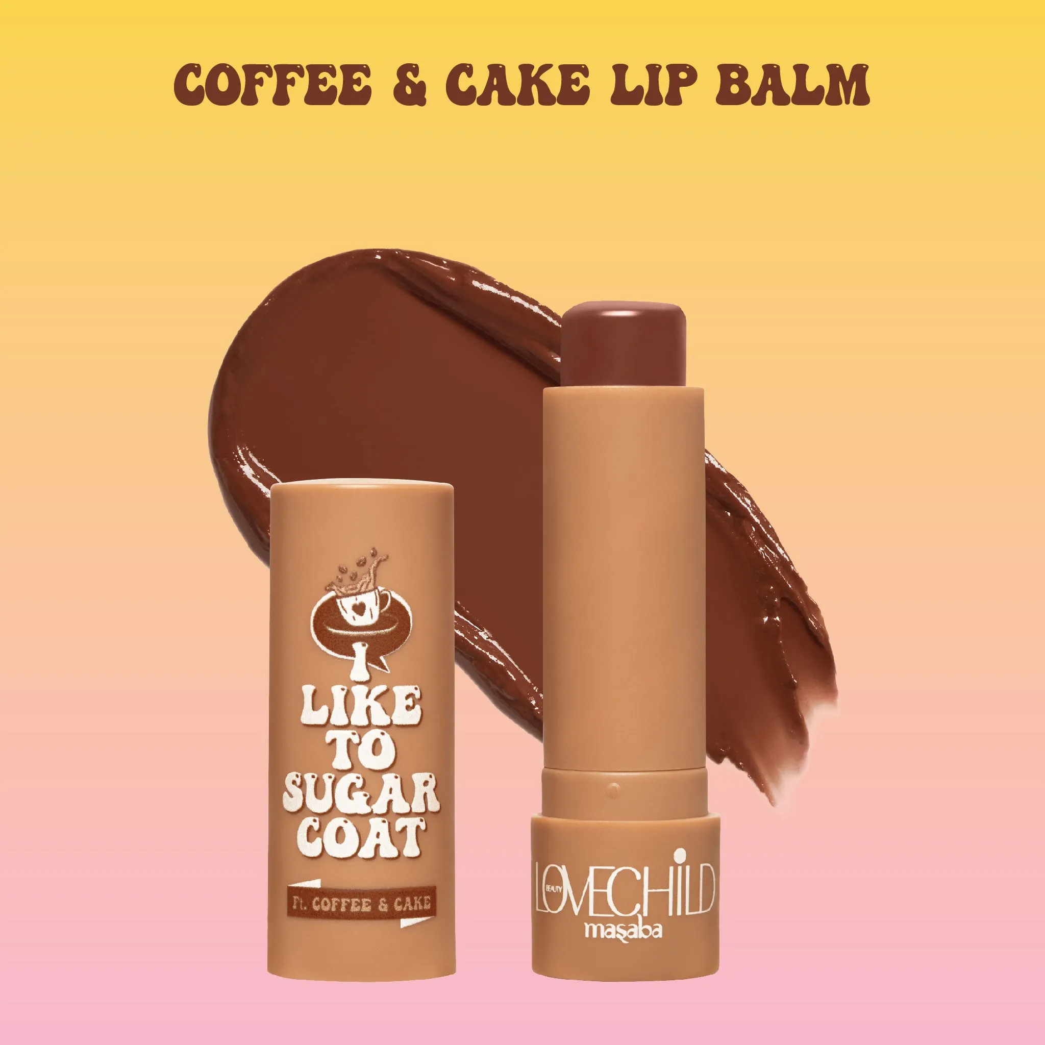 Coffee & Cake- I Like To Sugar Coat  (Brown) Hydrating & Tinted Lip Balm with SPF22