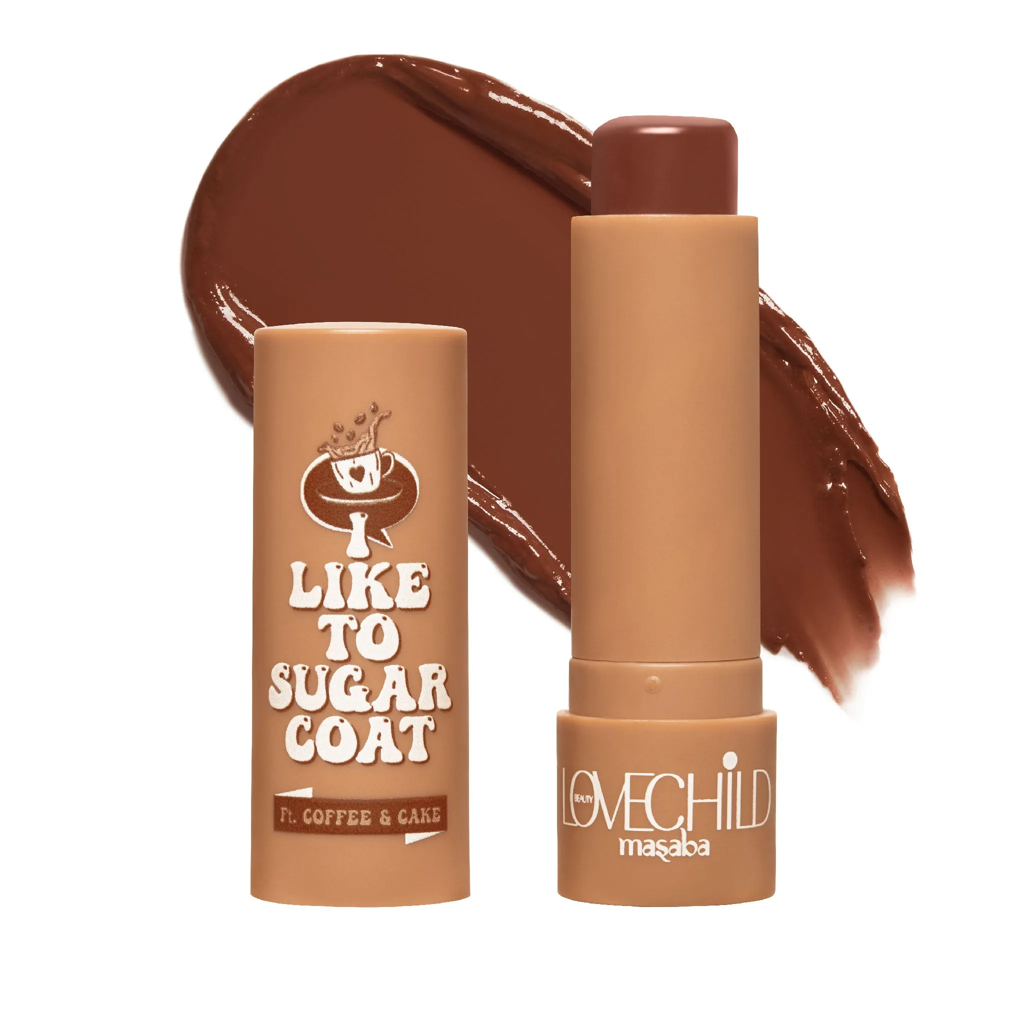 Coffee & Cake- I Like To Sugar Coat  (Brown) Hydrating & Tinted Lip Balm with SPF22