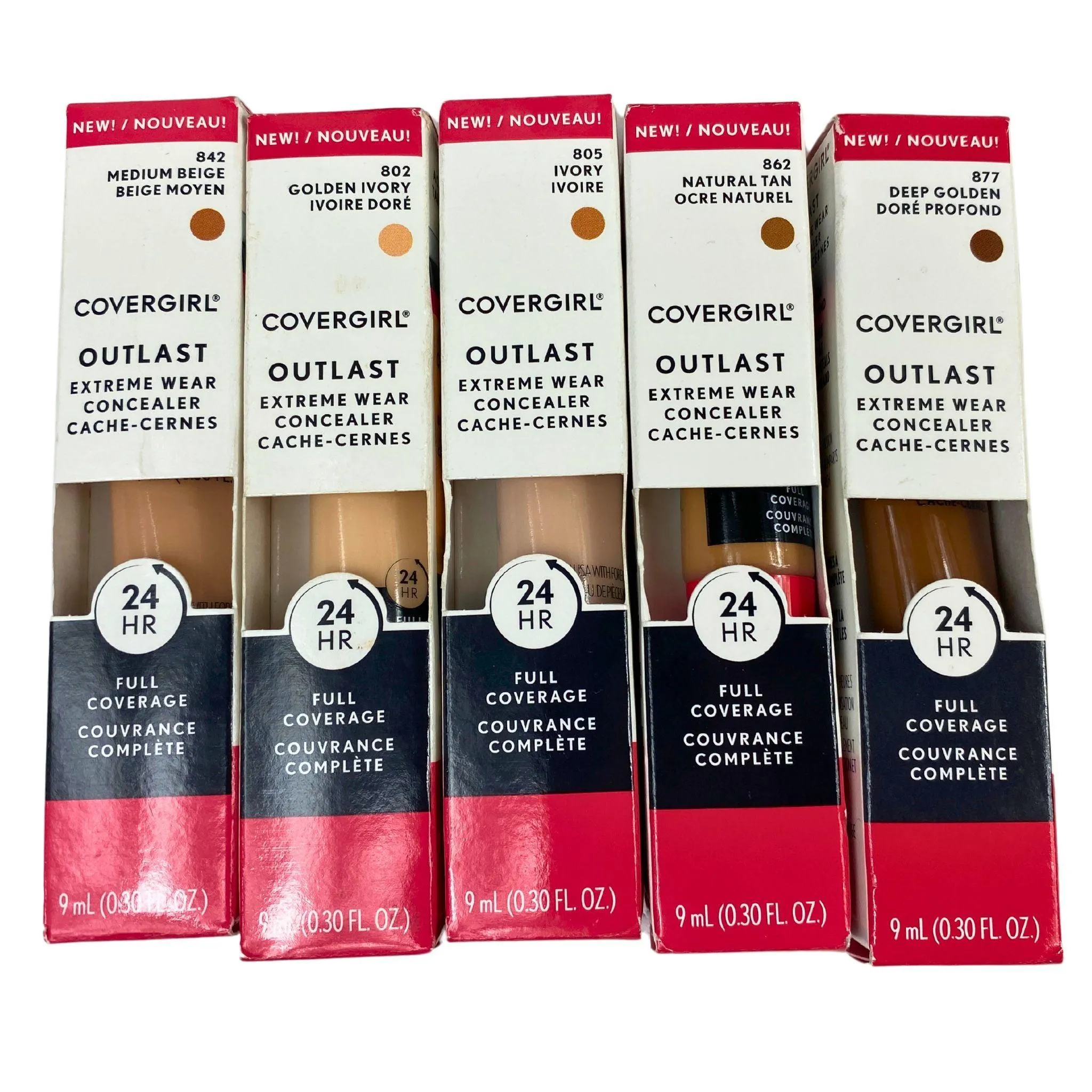 Covergirl Outlast Extreme Wear Concealer & Trublend Undercover Concealer Assorted Mix (60 Pcs Lot)