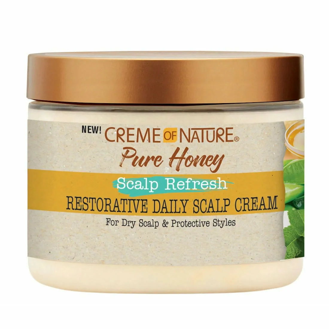 Creme of Nature:Pure Honey Scalp Refresh Restorative Daily Scalp Cream 4.76oz