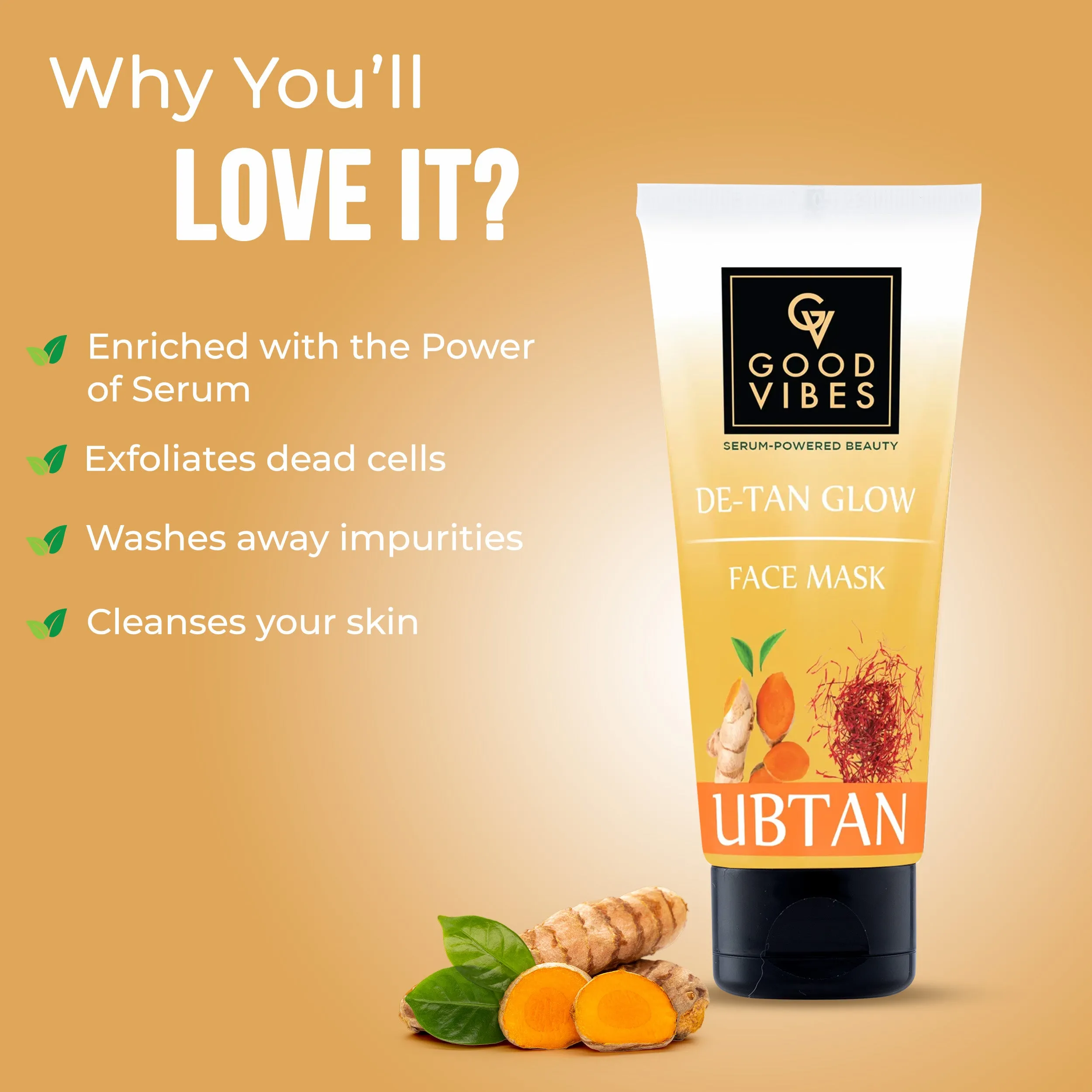 De Tan Glow Ubtan Face Mask (80g)