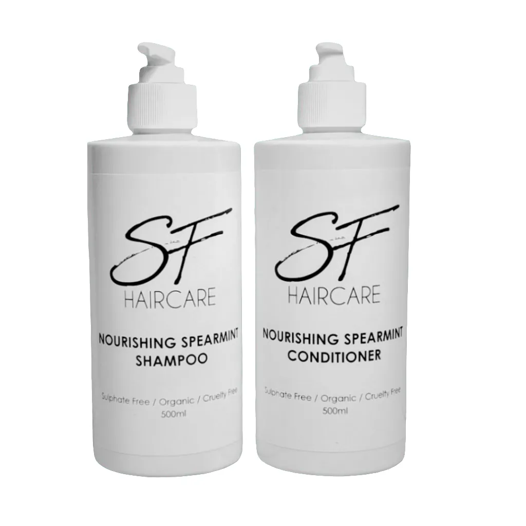 Duo Nourishing Spearmint Shampoo & Conditioner 500ml Bottles