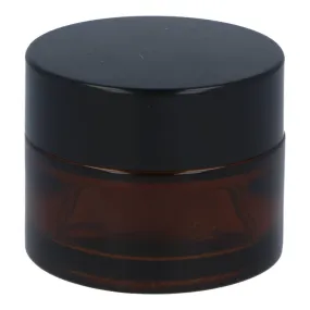 Glass Reusable Jar with Lid 15ml - Amber