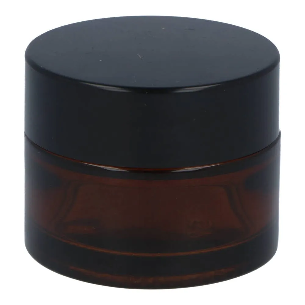 Glass Reusable Jar with Lid 15ml - Amber