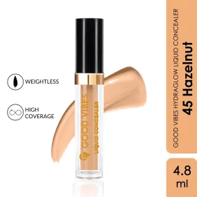 Good Vibes HydraGlow Liquid Concealer- Hazelnut 45 (4.8ml)