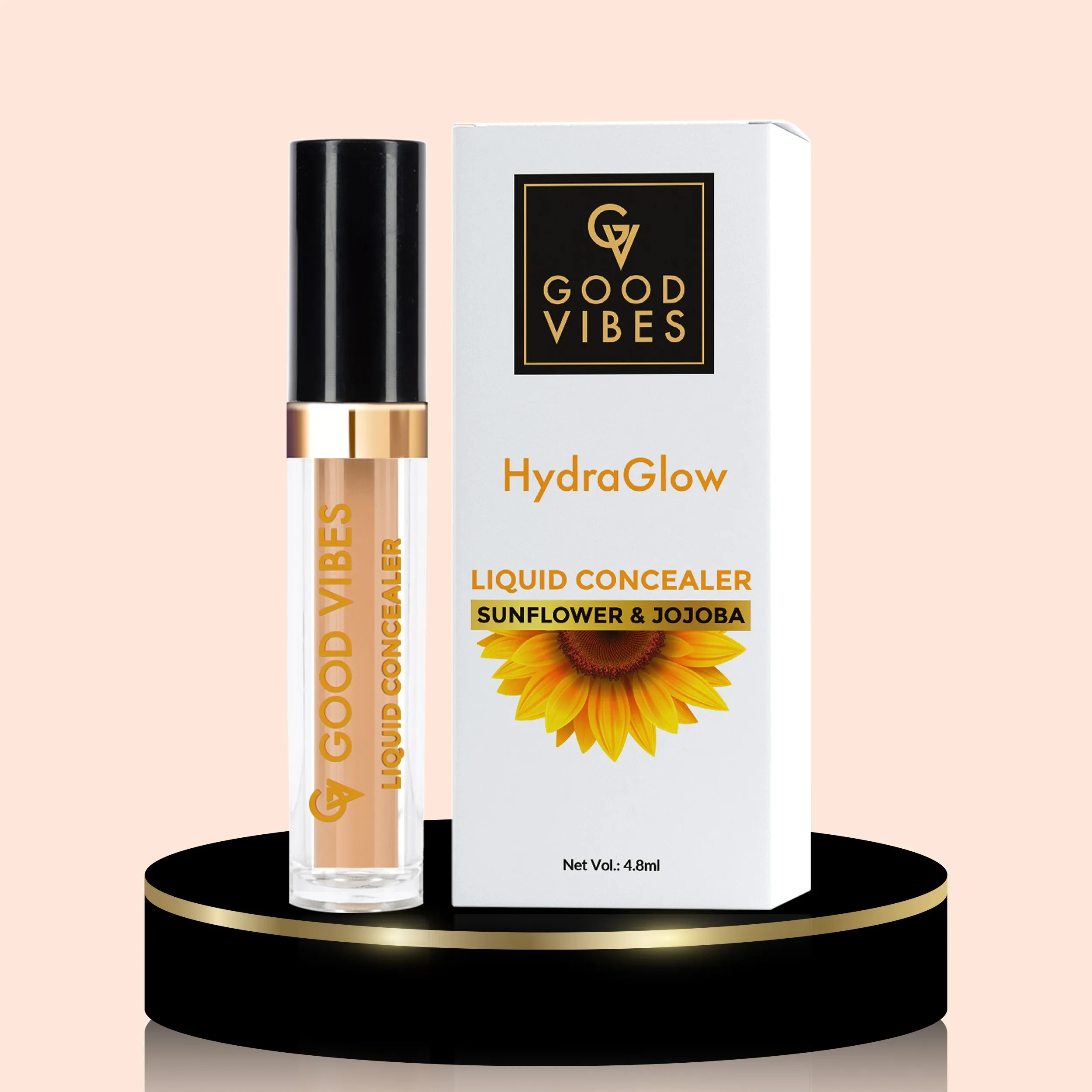 Good Vibes HydraGlow Liquid Concealer- Hazelnut 45 (4.8ml)