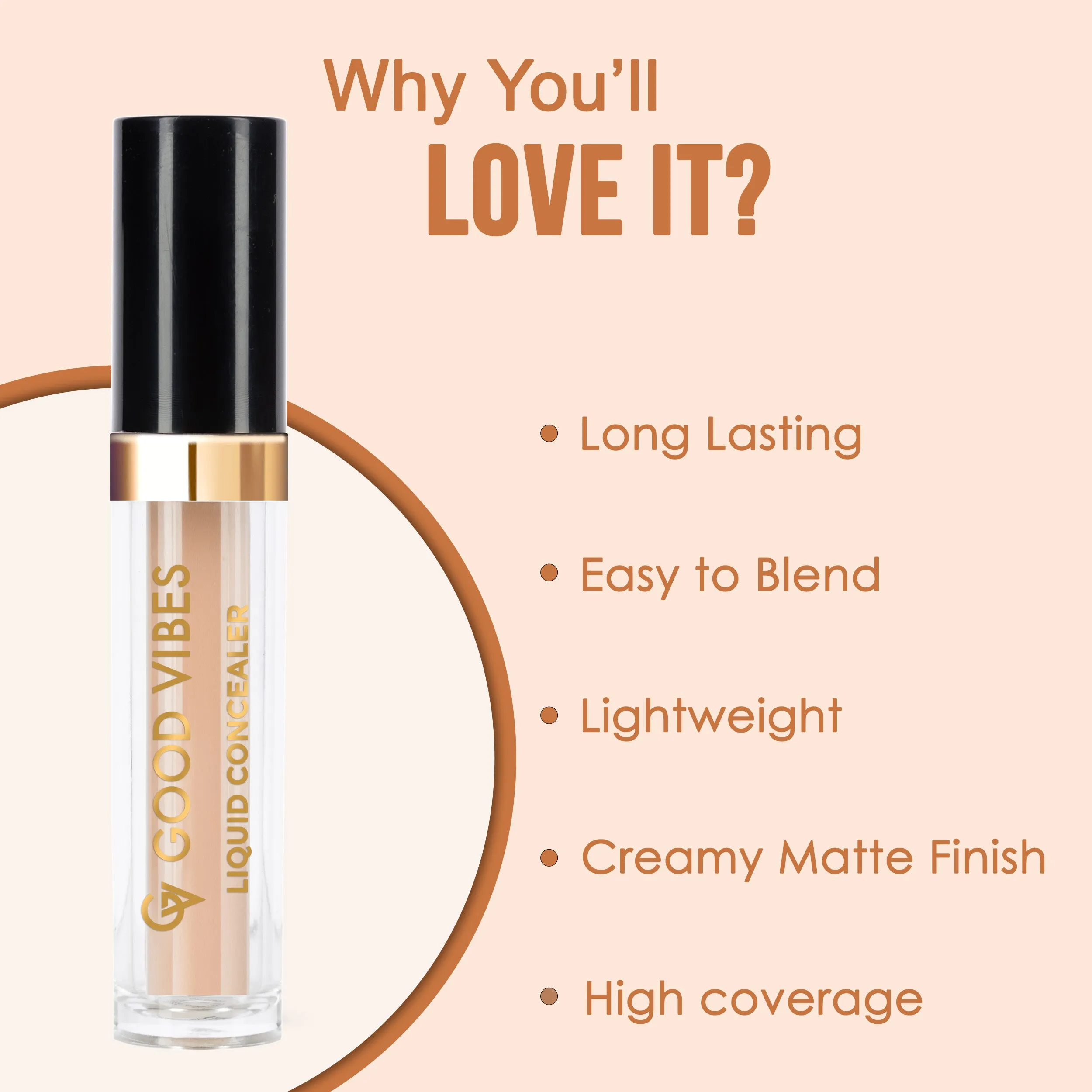 Good Vibes HydraGlow Liquid Concealer - Vanilla 30 (4.8ml)