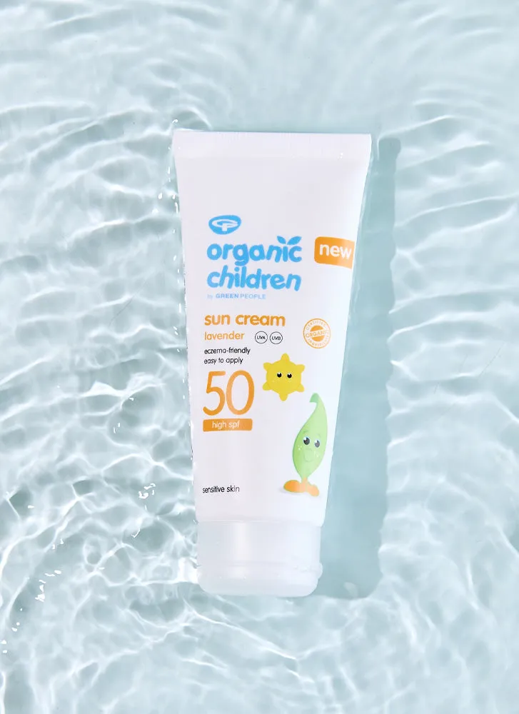 Green People Organic Children Sun Cream SPF50 Lavender