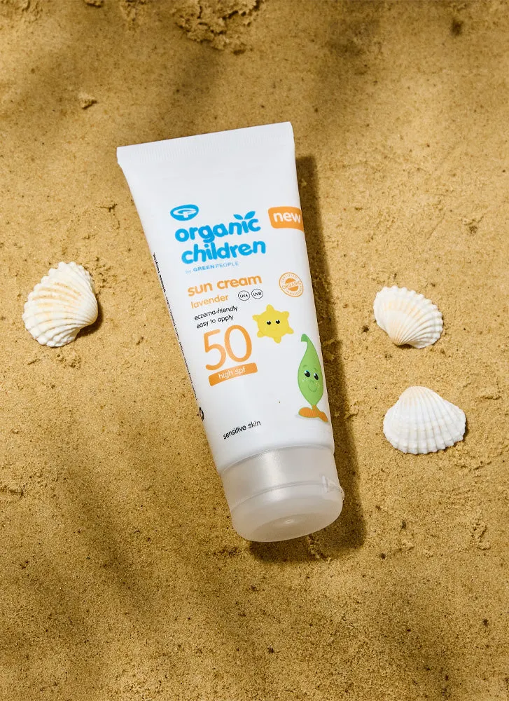 Green People Organic Children Sun Cream SPF50 Lavender