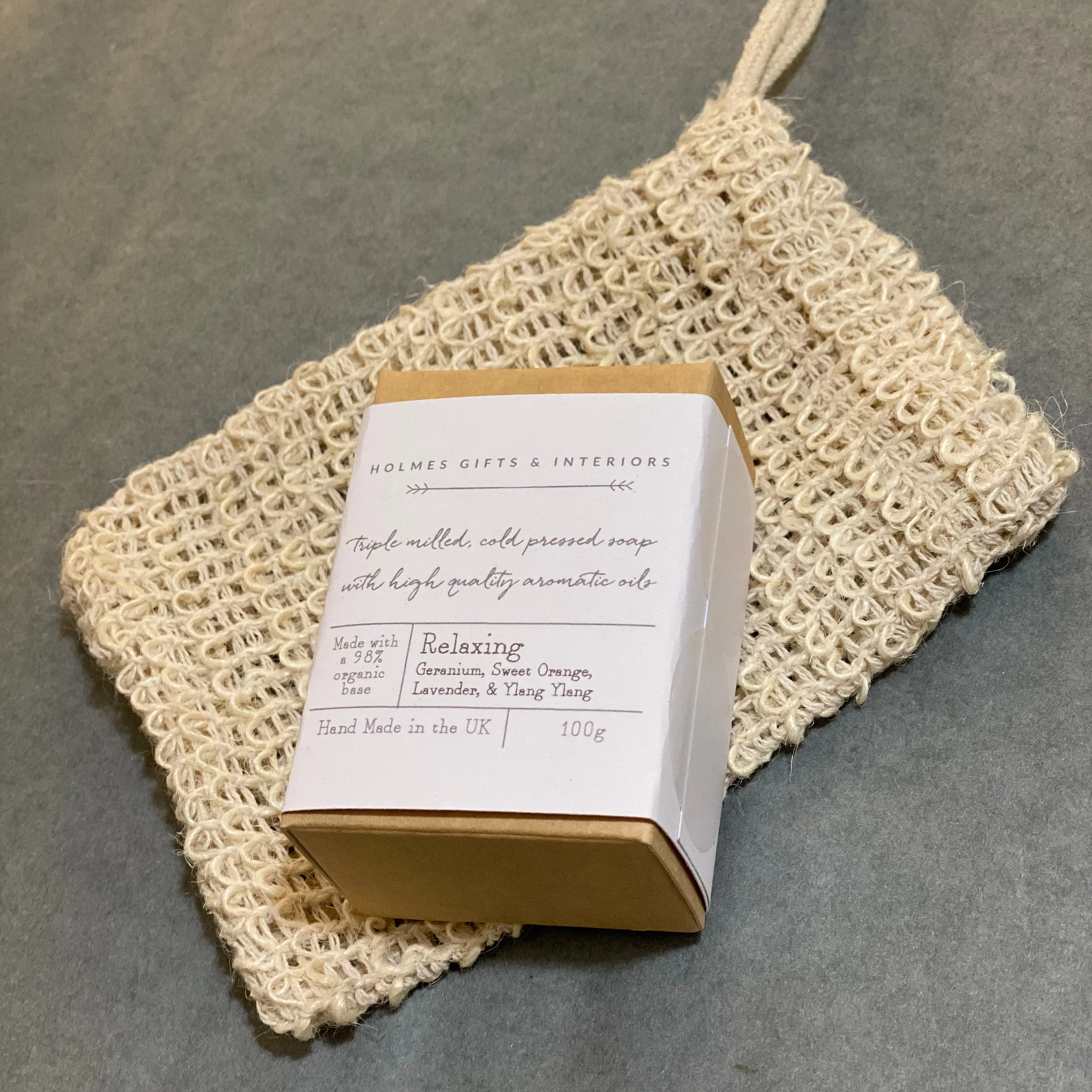 Holmes Hemp Exfoliating Soap Bag