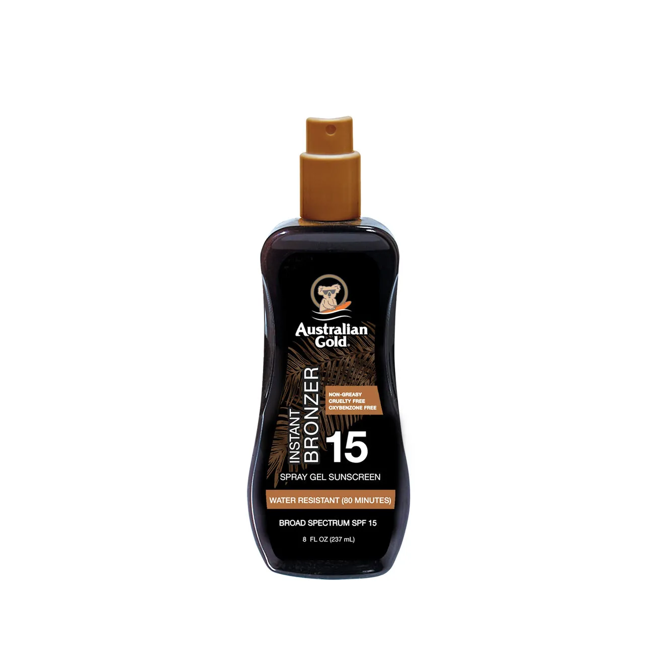 Instant Bronzer SPF 15 Spray Gel Sunscreen