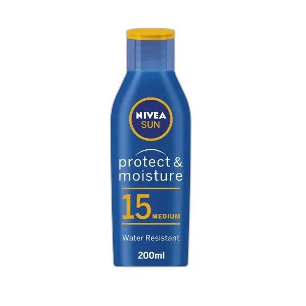 NIVEA Suncream Lotion SPF15 - Protect & Moisture - 200ml