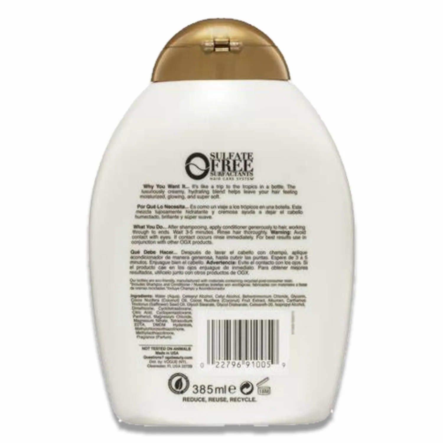 OGX Nourishing   Coconut Milk Shampoo 13 Oz Each - 4 Pack