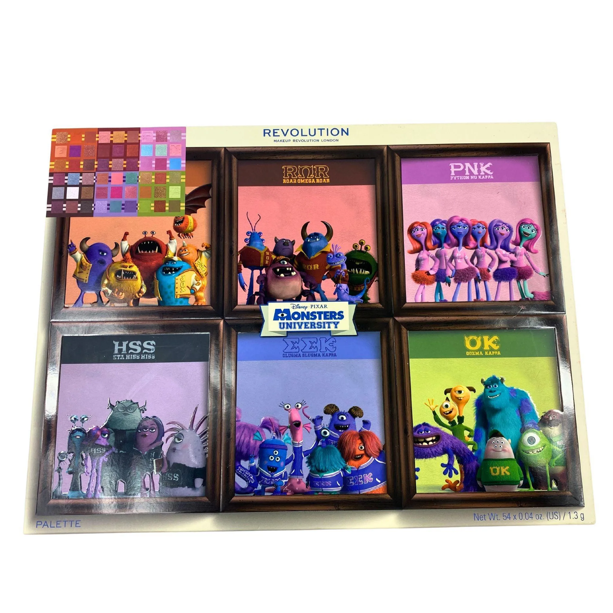 Revolution Makeup Disney Pixar Monsters University Palette 54x0.04Oz (24 Pcs Lot)