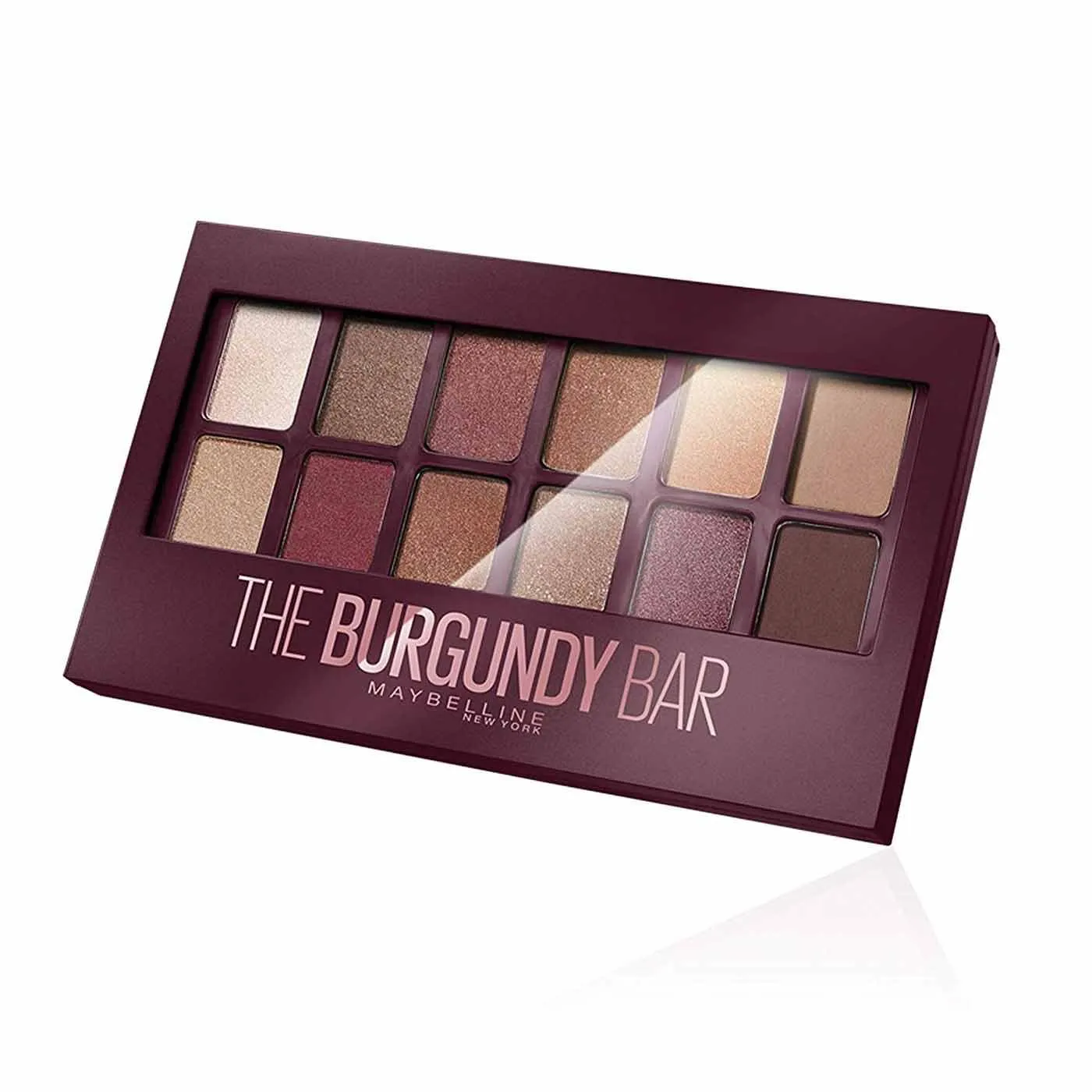 The Burgundy Bar Eyeshadow Palette- Features 12 Expertly Curated Shades