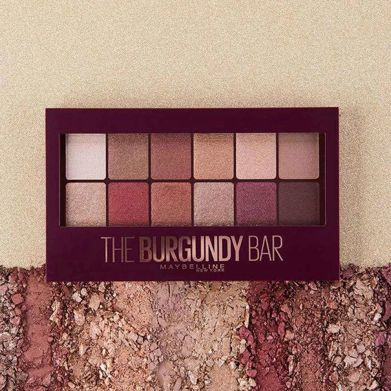 The Burgundy Bar Eyeshadow Palette- Features 12 Expertly Curated Shades