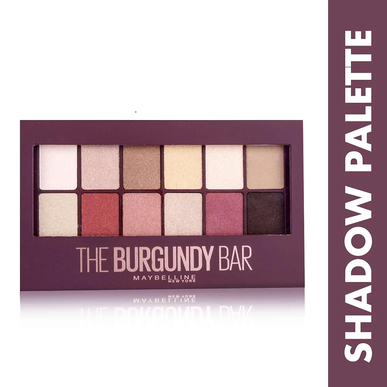 The Burgundy Bar Eyeshadow Palette- Features 12 Expertly Curated Shades