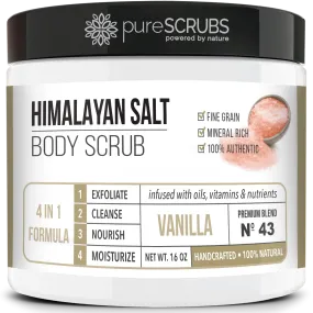 Vanilla Body Scrub / Pink Himalayan Salt / Premium Blend #43