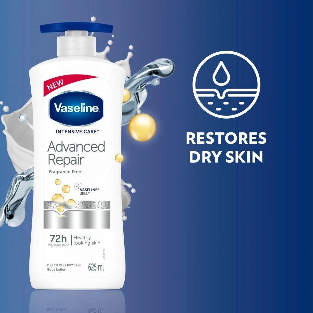 Vaseline Intensive Care Advanced Dry Skin Repair Fragrance Free Body Lotion - 725ml