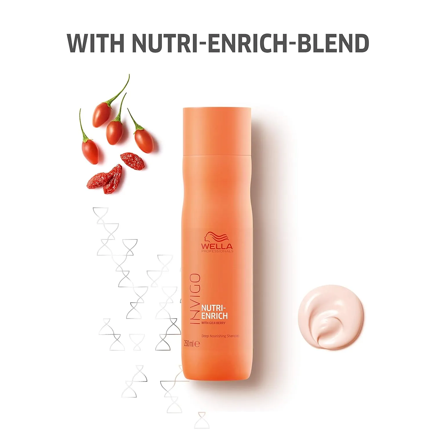 Wella Professionals INVIGO Nutri Enrich Deep Nourishing Shampoo 250ml and Conditioner 200ml duo for Dry And Damaged Hair