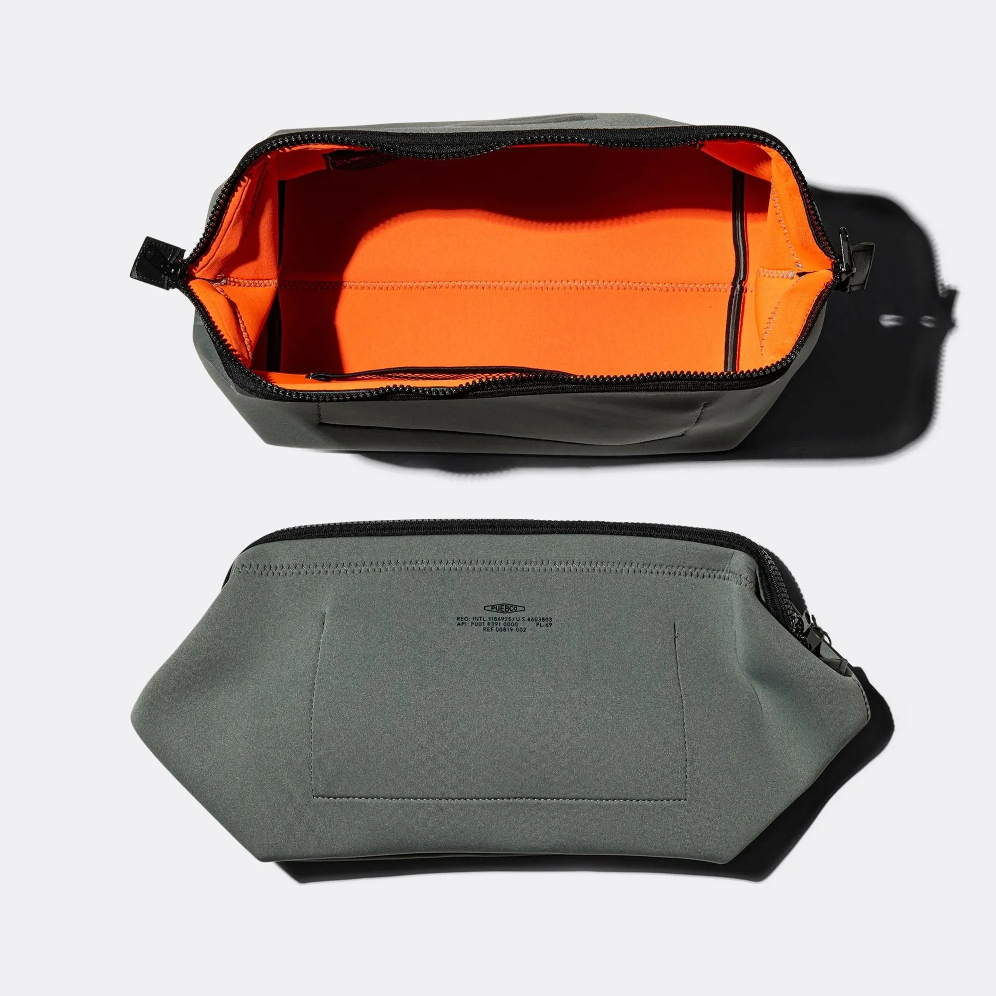 Wired Pouch - Light Grey/Orange